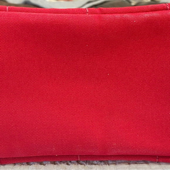 Prada Red Canapa Bag, 11 inch wide c 7 inch high. - Picture 3 of 12